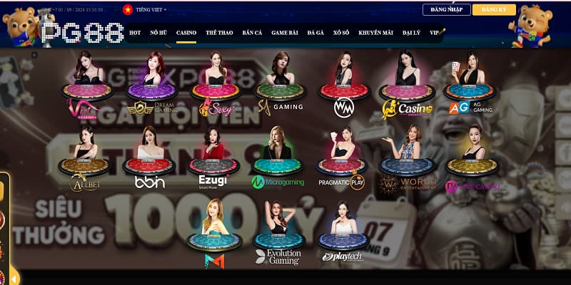 Casino PG88  luôn là sảnh cược được yêu thích nhất